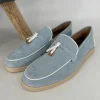 Suedine loafers 1837-blue