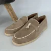 Suedine loafers 1837-khaki