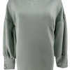 sweater met 5 knoopjes op de mouw licht groen (GTS)