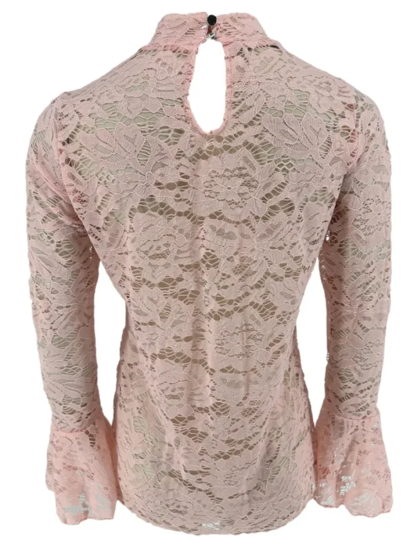 Top van kant met knopen op de rug en MATEN Rose licht roze (SALE)