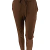 Travelstof broek met aansluitende broekspijp Bibi coffee (BFT)