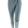 Travelstof broek met naad aan de voorzijde Billie licht blauw
