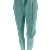 Travelstof broek met naad aan de voorzijde Billie mint