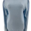 Trui met lange mouw en hartjes patroon Valentijn licht blauw (TUS)