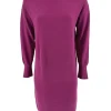 Turtleneck jurk/tuniek met lange mouw cerise (6212).JMK