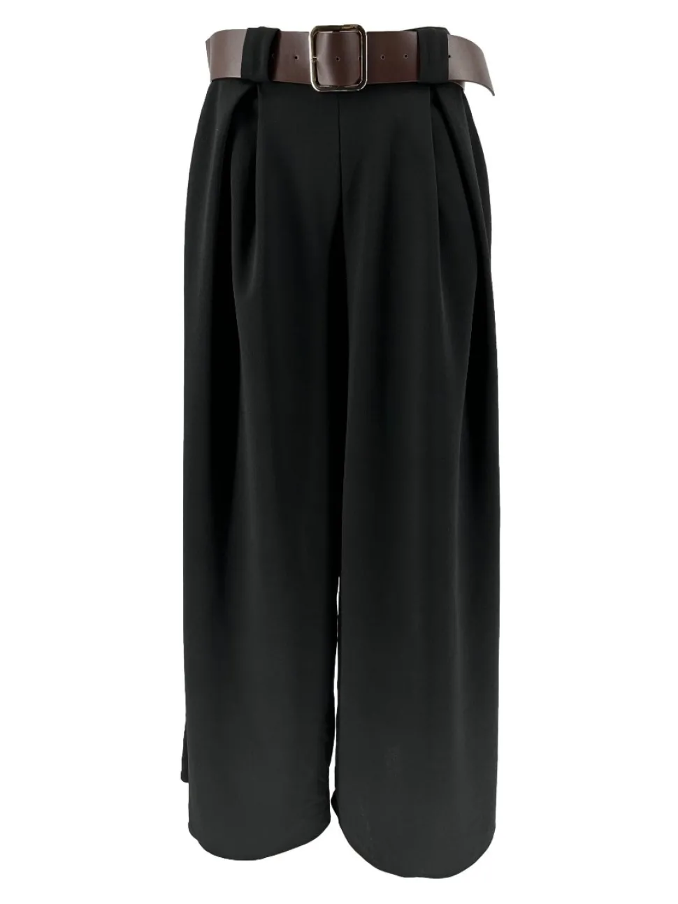 wijde_broek_met_bruine_ri_0.webp Wijde broek met bruine riem Gina zwart