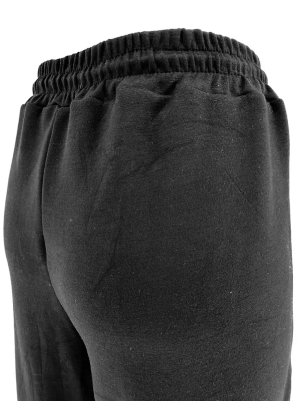 Wijde broek met sterretjes bies zwart.(gts)