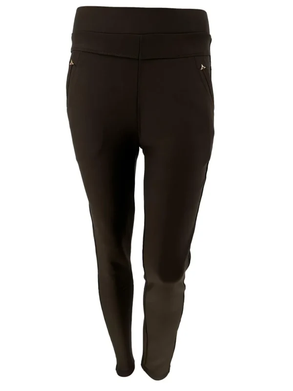 YU&ME Comfy broek/tregging soft star (R216) bruin