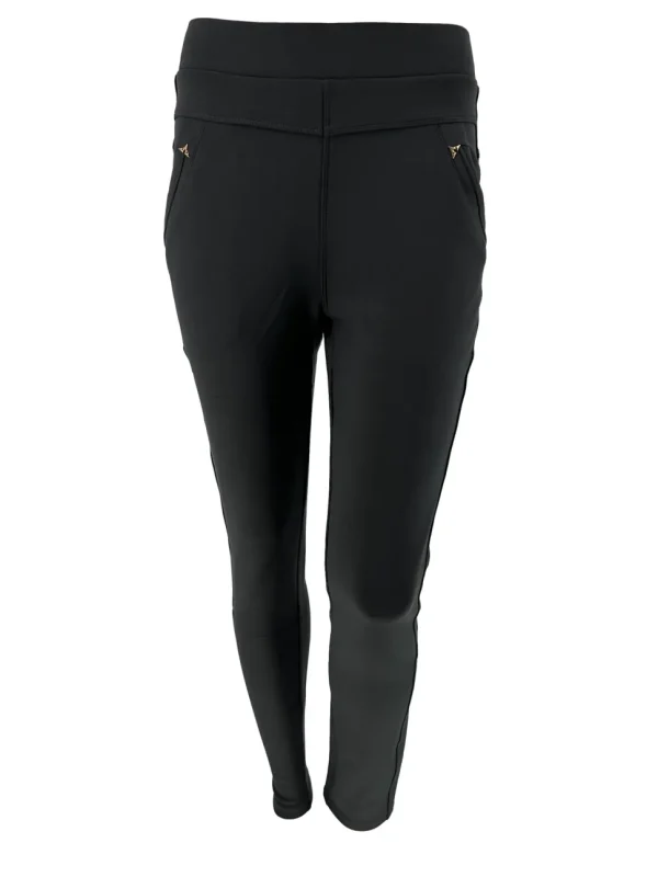 YU&ME Comfy broek/tregging soft star (R216) zwart