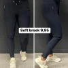 YU&ME Travelbroek soft met rits donker blauw (R233)