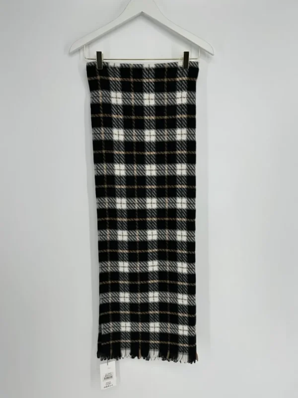 Zachte sjaal geruit black (FA-2403)